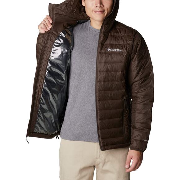 NWT Columbia Men’s Voodoo Falls 590 TurboDown Hooded Jacket – Cordovan, L - Picture 2 of 7